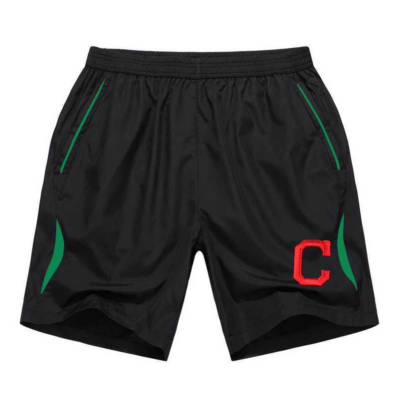 Men's Cleveland Indians Black Green Stripe MLB Shorts,We sell and wholesale Men's Cleveland Indians Black Green Stripe MLB Shorts on line form chian!